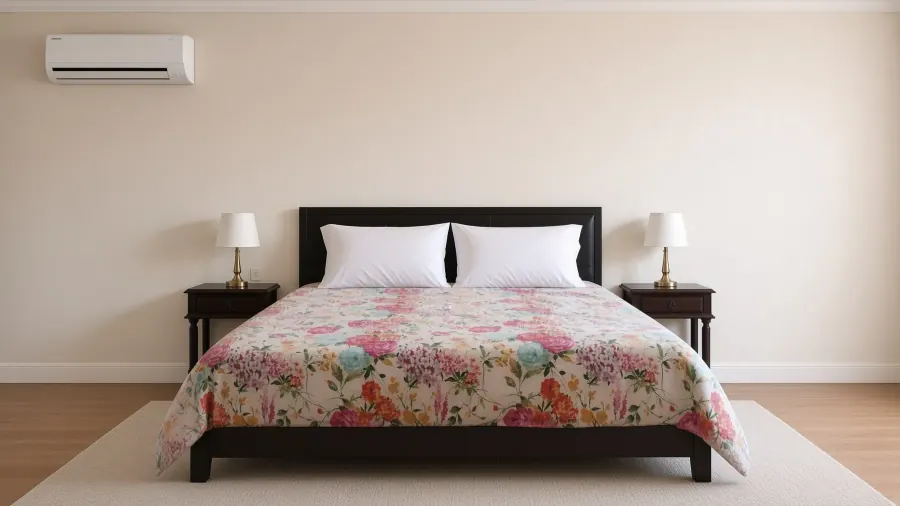 Quarto de casal do Aroma das Tílias, alojamento local em Proença-a-Nova